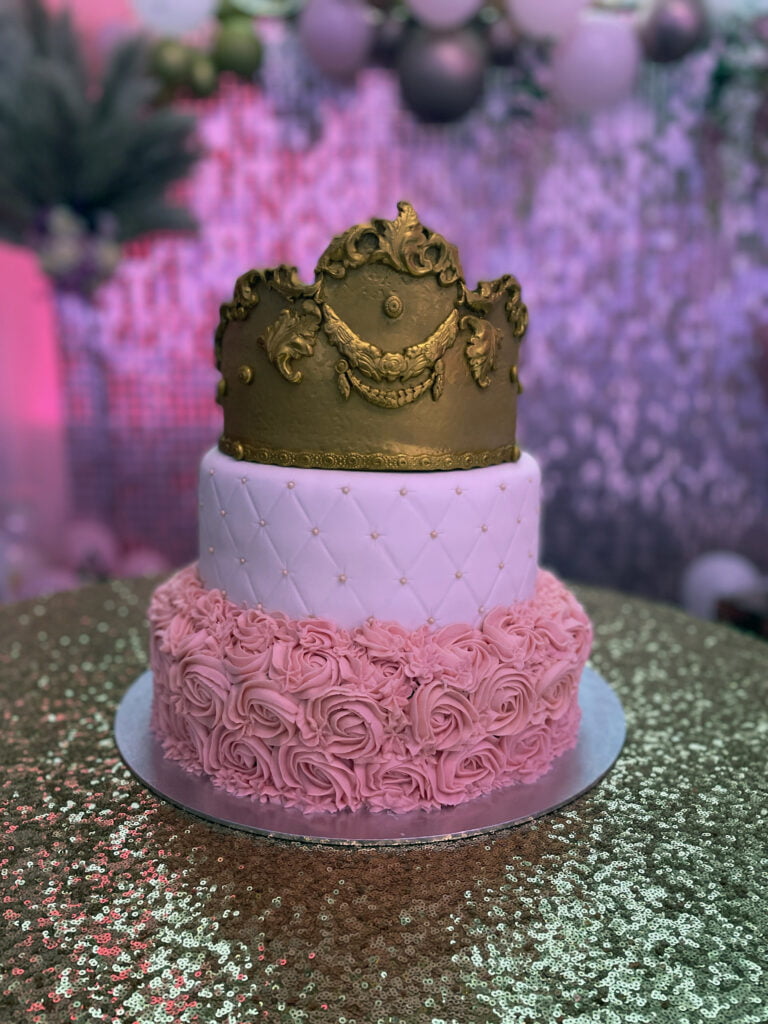 Centrepiece Three-Tier Birthday Party Cake 