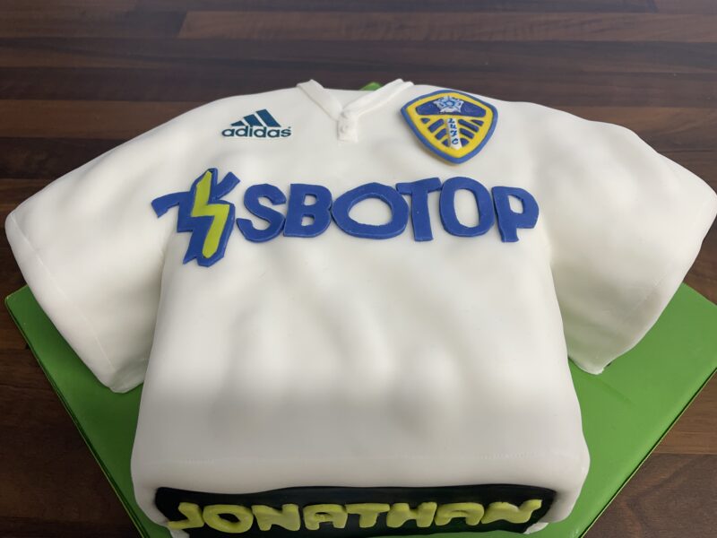 Leeds United Cake - Home Shirt (Any Season) season LUFC