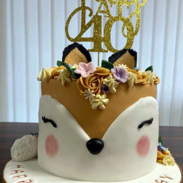 Foxy Tall Birthday Cake - Perfect for Adults & Children