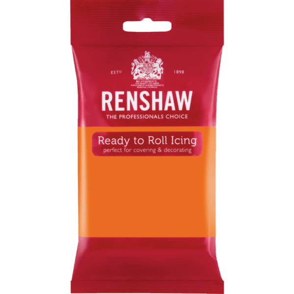 Renshaw Ready To Roll Tiger Orange Icing 250g